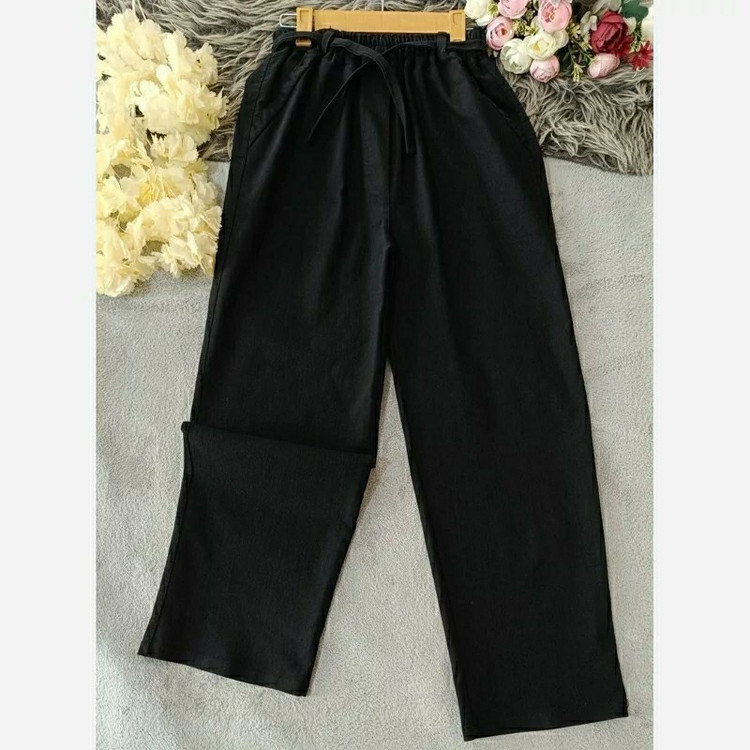 شلوار بگ کمرکش جین کاغذی زنانه و دخترانه عبیرشاپ (هدیه و تخفیف)