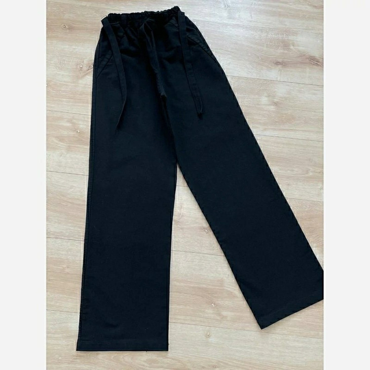 شلوار بگ کمرکش جین کاغذی زنانه و دخترانه عبیرشاپ (هدیه و تخفیف)