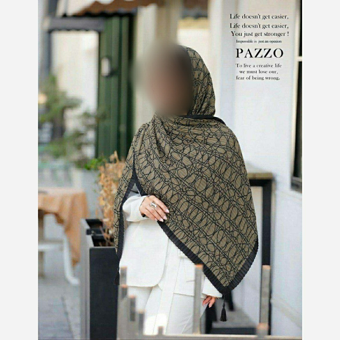 شال زنانه پلیسه بهاره خنک و سبک عبیرشاپ