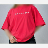 تیشرت باکسی لش پنبه طرح friends عبیرشاپ