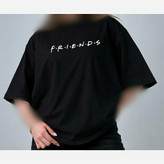 تیشرت باکسی لش پنبه طرح friends عبیرشاپ